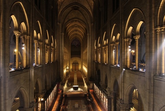 Notre Dame remplacer 400 lumières LED